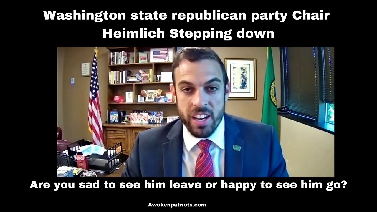 Washington state republican party Chair Caleb Heimlich Stepping down