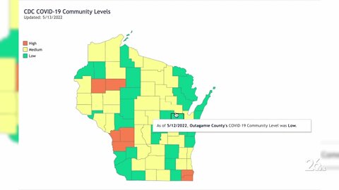 Masks recommended for some in Northeast Wisconsin counties with upgraded Covid community level