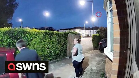 Doorbell camera captures huge meteor streaking across UK sky