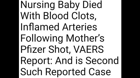 BreastFeeding Mother + Va(x)(x)= Not Good For the Babies