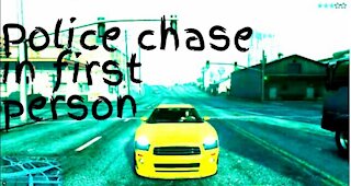 A police chase in first person — GTA 5