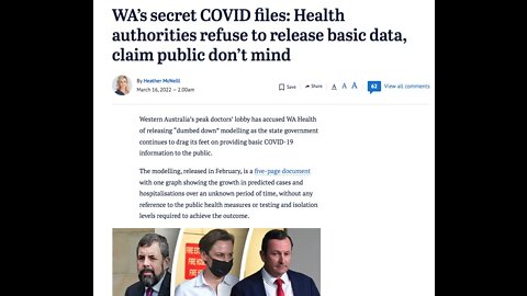 WA's Secret Covid Files