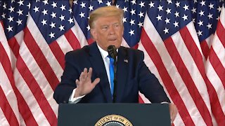President Trump delivers remarks in the White House