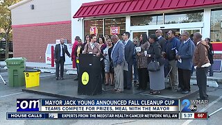 Mayor Jack Young announces 'Fall Cleanup Cup'