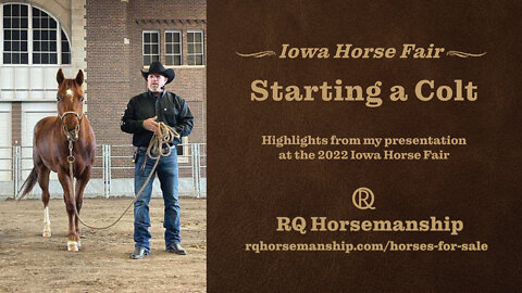 Starting a Colt: My Presentation at the 2022 Iowa Horse Fair