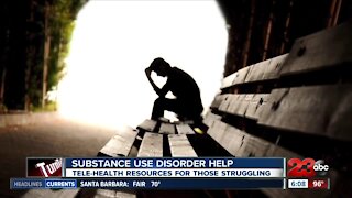 Tele-health resources for those struggling with substance abuse disorders