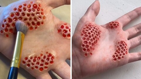 Incredibly realistic SFX makeup will trigger your trypophobia