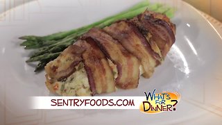 What's for Dinner? - Stuffed Wrapped Chicken Breast