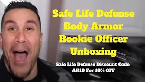 Safe Life Defense Body Armor Rookie Officer Unboxing, Safe Life Defense Discount Code AK10 for -10%