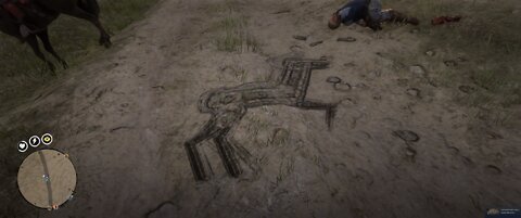 LMAO - Horse left an imprint in the mud! Red Dead Online