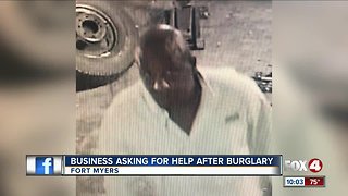 Man caught on camera stealing from tire shop