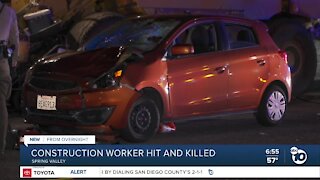 Construction worker hit, killed by car on SR-94