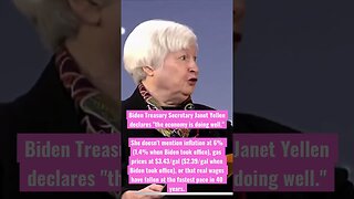 Which economy is Janet Yellen talking about?