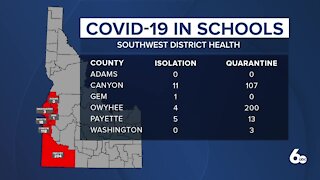 Southwest District Health releases data on COVID within schools