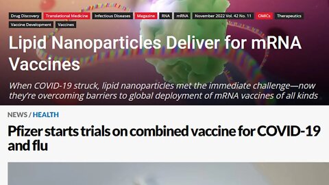 Lipid Nanoparticles Covid-19 Flu Vaccine by Pfizer