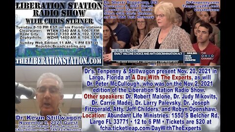 Nov. 9, 2021 Liberation Station Radio Show w/ Chris Steiner; Dr's Sherri Tenpenny & Kevin Stillwagon
