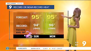 Record heat for Easter Sunday