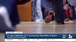 27 Baltimore City schools reopening today