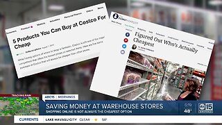 Saving money at warehouse stores