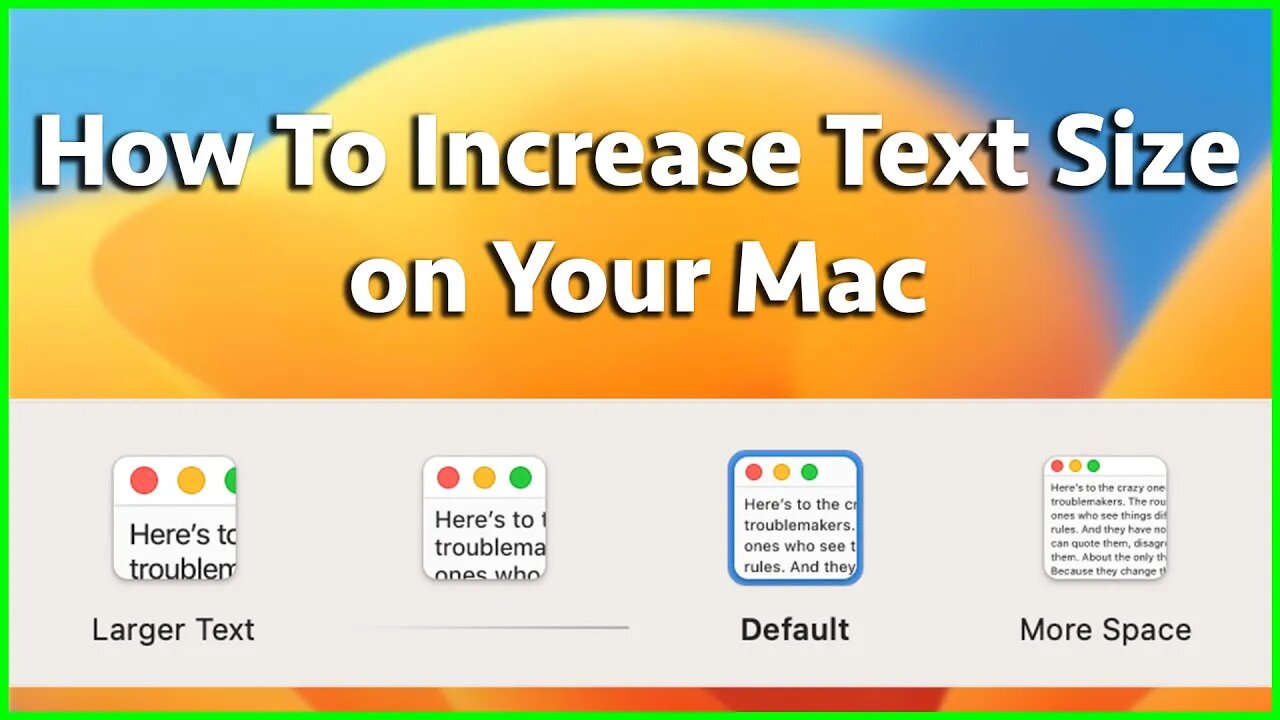 How To Increase Text Size On Mac Desktop