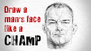 How To Draw A Man's Face Like A Champ