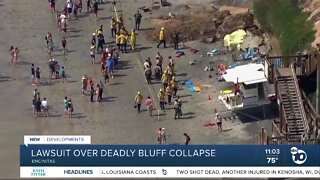 Lawsuit over deadly bluff collapse