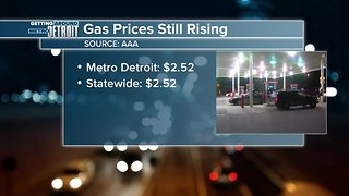 Gas prices continue to rise in metro Detroit