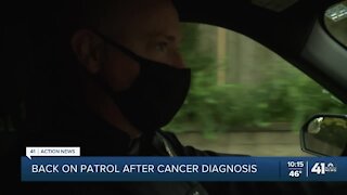 Merriam officer, now cancer-free, returns to duty