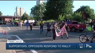 Supporters, opposers of President Trump respond to Tulsa rally