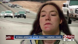 OHP: Tulsa woman arrested after deadly turnpike crash