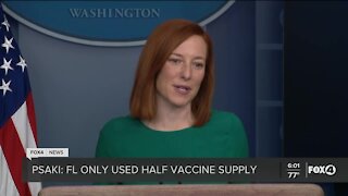 Florida has used only half its vaccine supply