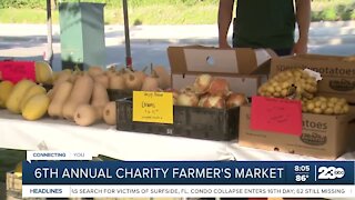 Farmer's market benefitting local school garden