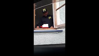 Parents re-create McDonald's drive-through experience