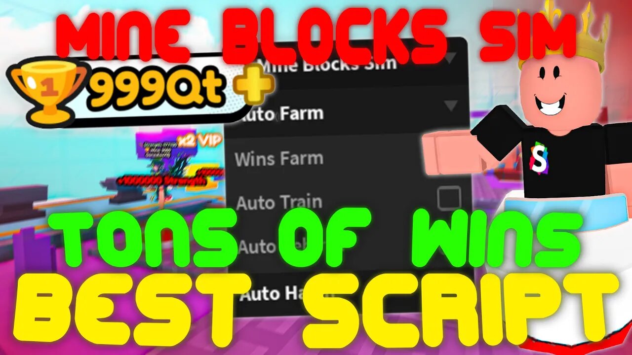 2023 Pastebin) The *BEST* Mine Blocks Simulator Script! Wins Farm, Auto  Rebirth, and more!