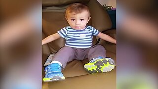 Toddler LOVES Massage Chair