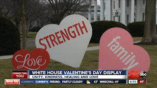 White House decorates for Valentine's Day