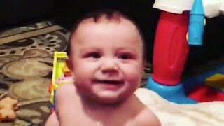 Baby Has Adorable Case Of The "Giggles"
