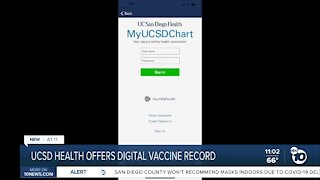UCSD Health offers digital COVID-19 vaccination card