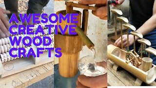 AWESOME CREATIVE WOOD CRAFTS