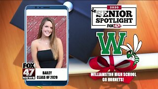 Williamston High School Senior Spotlight - Bailey