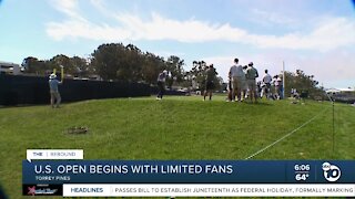 U.S. Open 2021 begins with limited fans in attendance
