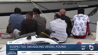 Suspected smuggling vessel found