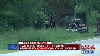 Four teens injured in crash near Chalco Hills
