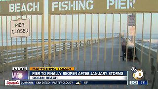 Ocean Beach pier to re-open Memorial Day weekend from winter storm damage