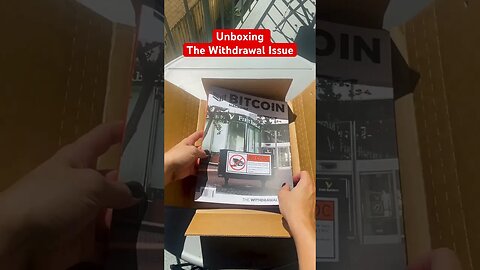 Unboxing “The Withdrawal Issue” of Bitcoin Magazine #shorts #printmagazine #asmr