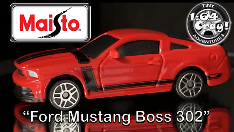 “Ford Mustang Boss 302”- in Red- Model by Maisto