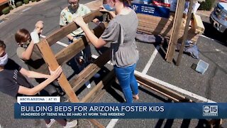 Valley teens helping build beds for foster children