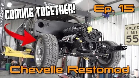 The Body & Frame Are Together Once Again, It's All Coming Together! Chevelle Restomod Ep.15