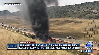 CSP says semi-truck's tire blew out before deadly C-470 crash; victims identified
