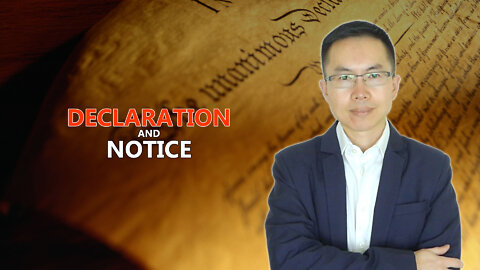 Declaration and Notice